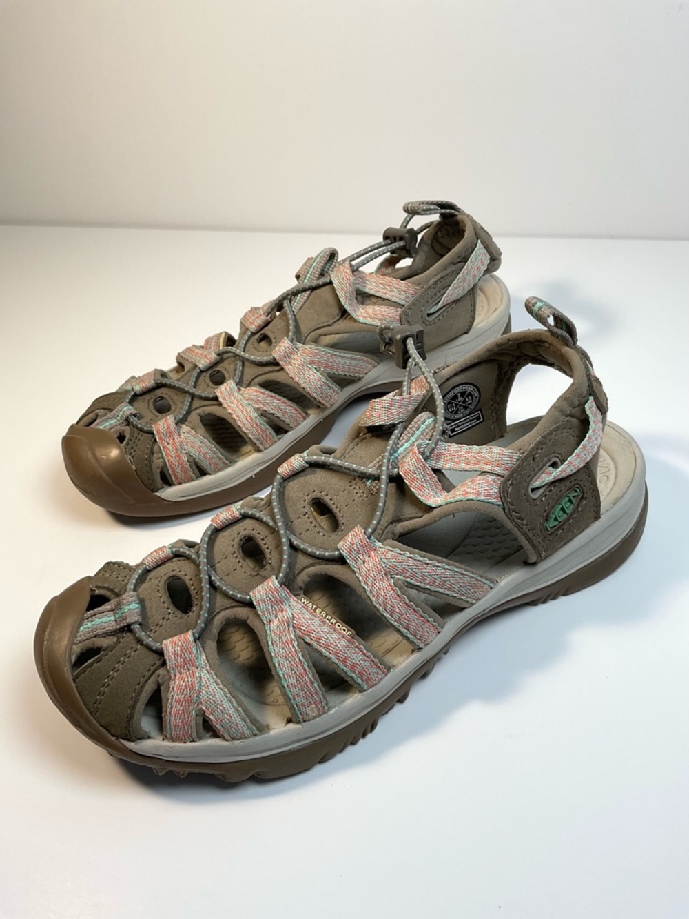 KEEN Waterproof Hiking Sandals Womens Size 7 Outdoor Comfort Trail Shoes - Picture 2 of 10